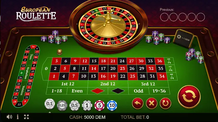 Live Roulette European Roulette Screenshot